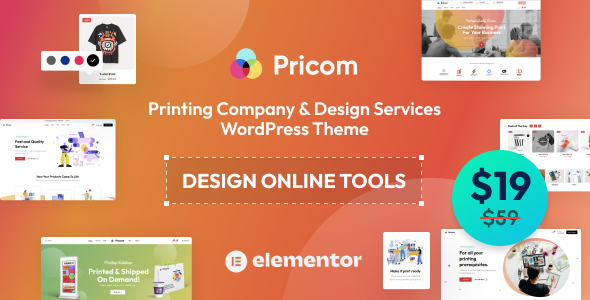 Pricom - Printing Company amp Design Services WordPress theme TFx