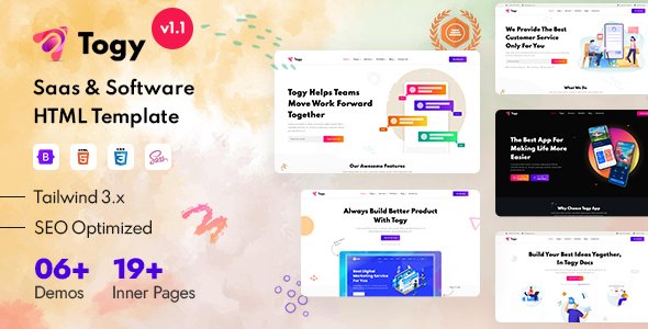 Togy - Tailwind Technology Business Startup Template TFx