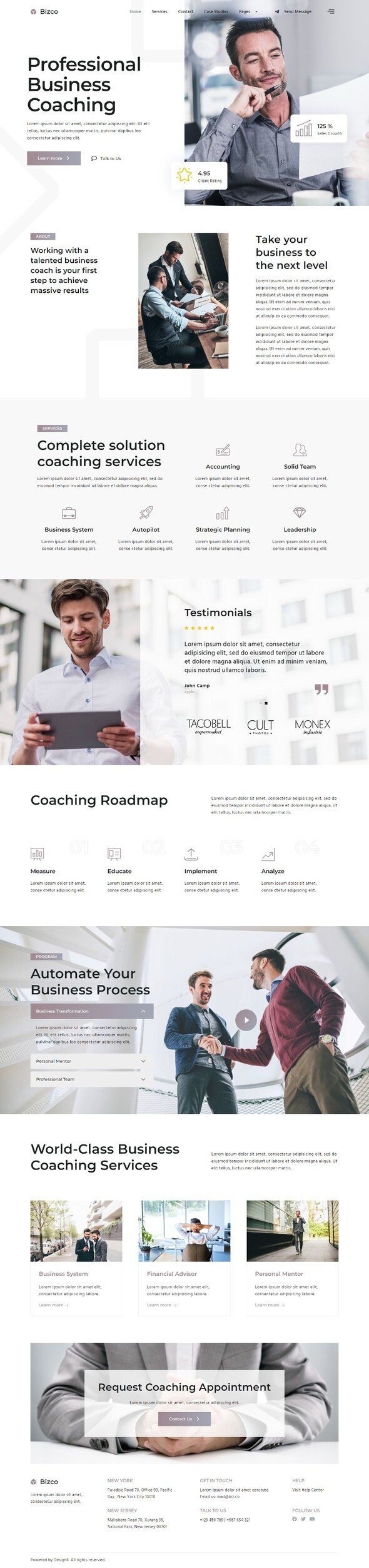 Bizco - Business Coaching Elementor Template Kit TFx