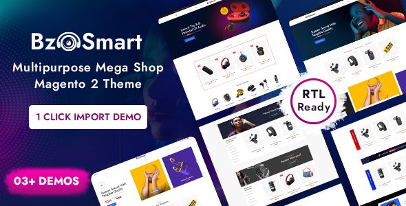 BzoSmart - Multipurpose Magento 2 Theme  RTL Supported TFx