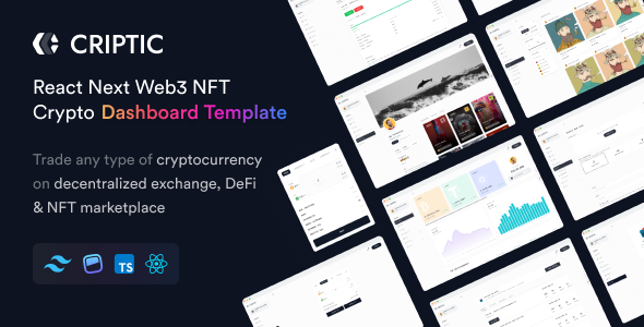 Criptic - React Next Web3 NFT Crypto Dashboard TFx