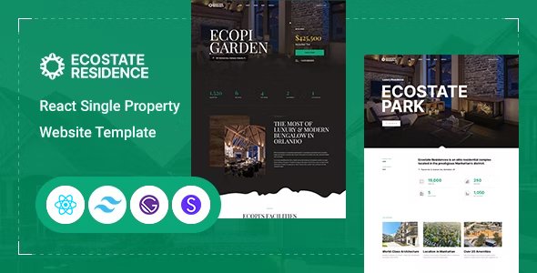 Ecostate - React Single Property Website Template TFx