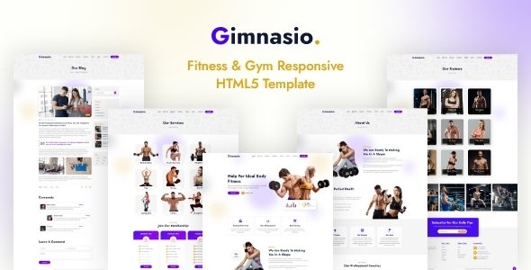 Gimnasio - Fitness amp Gym Responsive HTML5 Template TFx