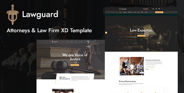 Lawguard - Lawyer and Law Firm XD Template TFx