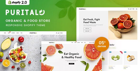 Purital - Organic amp Food Store Shopify 20 Theme TFx