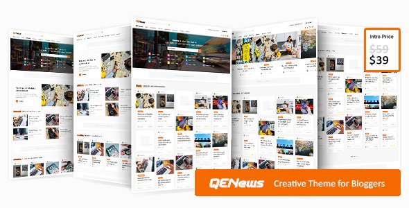 Qenews - Creative WordPress Theme for Bloggers TFx