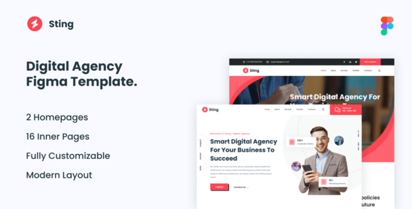 Sting - Digital Agency Figma Template TFx