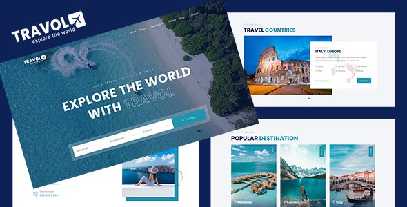 TRAVOL  Travel Agency Template TFx SiteTemplates