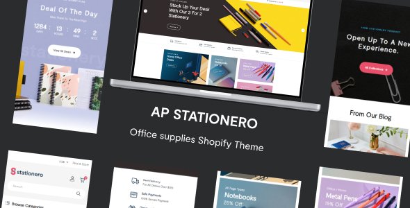 Ap Stationero - Office Supplies Shopify Theme TFx