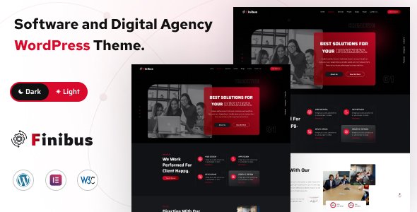 Finibus - Software and Digital Agency WordPress Theme TFx
