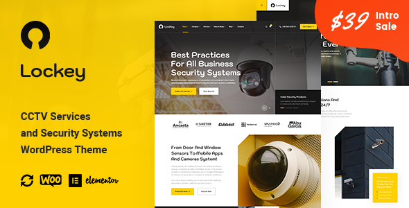 Lockey - CCTV and Security Systems WordPress Theme TFx
