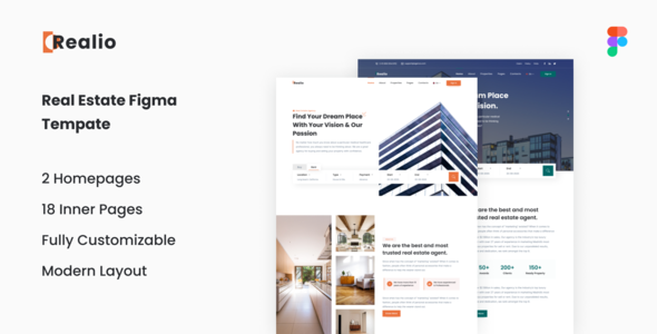 Realio - Real Estate Figma Template TFx
