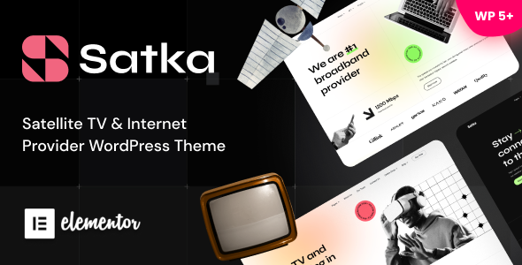 Satka - Satellite TV amp Internet Provider WordPress Theme TFx