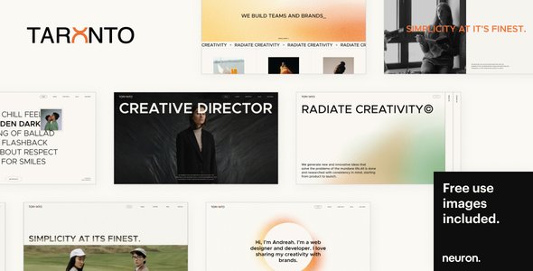 Taranto - WordPress Portfolio for Creatives TFx