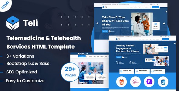 Teli - Digital Healthcare Services HTML Template TFx