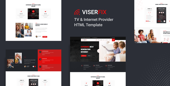 Viserfix - TV amp Internet Provider HTML Template TFx