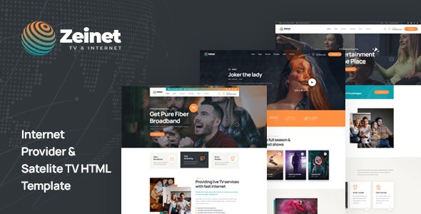 Zeinet - Internet Provider amp Satellite TV HTML Template TFx