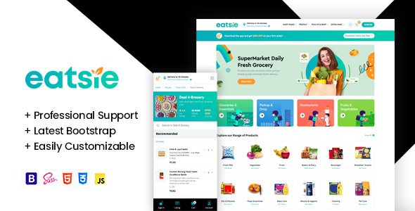 Eatsie - Pick Up amp Delivery Food Template TFx