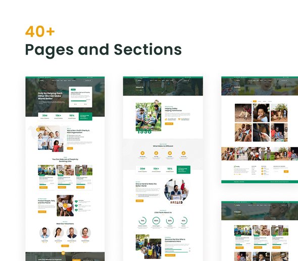 Harity  Fundraising Charity Elementor Template Kit TFx