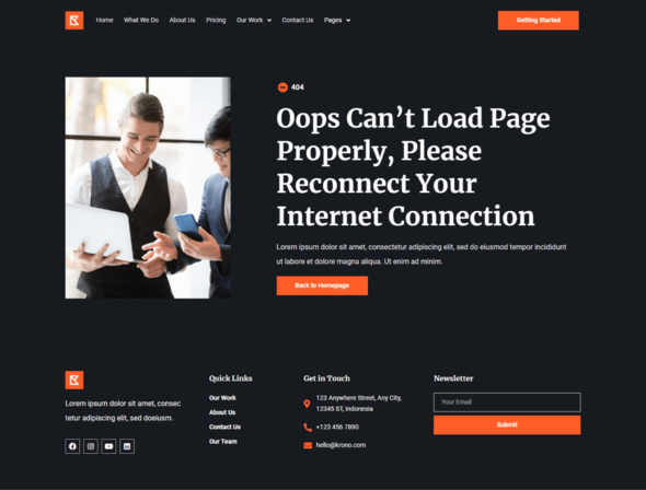 Krono - Marketing Agency Elementor Template Kit TFx