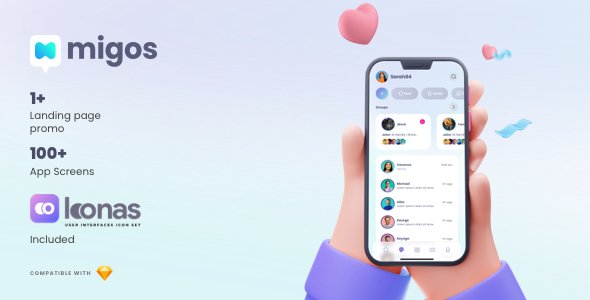 Migos - iOS Social App UI Kit TFx