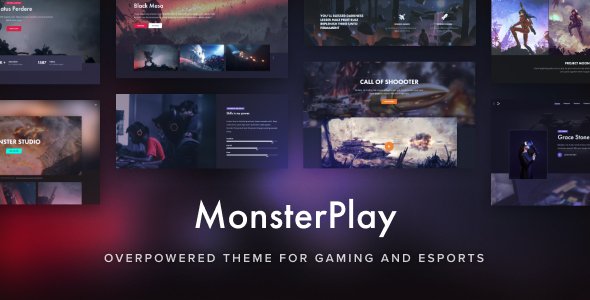 MonsterPlay - OverPowered Theme for Gaming and eSports TFx