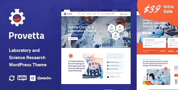 Provetta  Laboratory amp Science Research WordPress Theme TFx