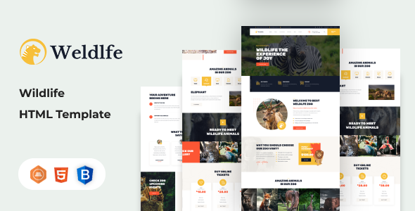 Weldlfe - Wildlife HTML Template TFx SiteTemplates