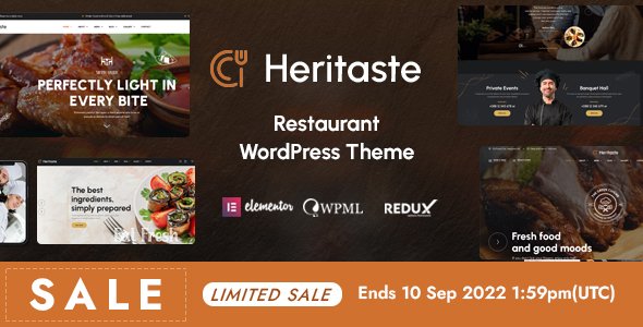 Heritaste - Restaurant WordPress Theme TFx