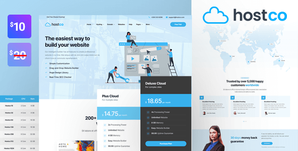 Hostco - Web Hosting HTML Template TFx SiteTemplates