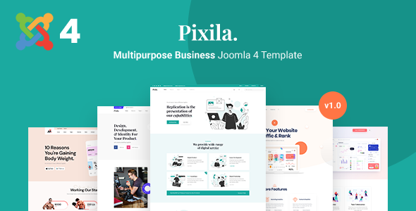 Pixila - Creative Multipurpose Joomla 4 Template TFx