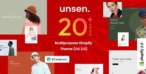 Unsen - Multipurpose Shopify Theme OS20 TFx