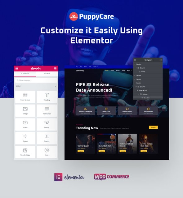 GamePlay - Video Game Store Elementor Template Kit TFx