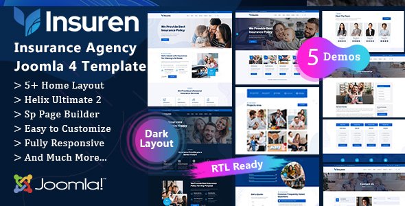 Insuren - Insurance Agency Joomla 4 Template TFx