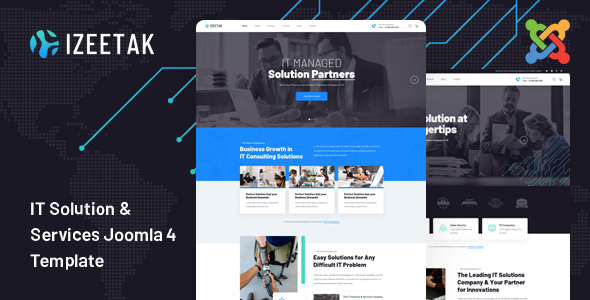 Izeetak - IT Solutions amp Services Joomla 4 Template TFx