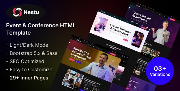 Nestu - Conference Event HTML Template TFx