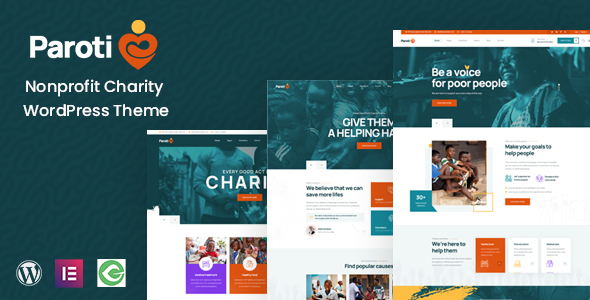 Paroti - Nonprofit Charity WordPress Theme TFx