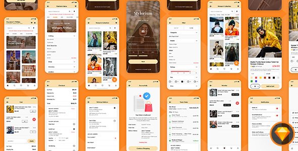 Stylorium - Fashion Retail Shop Mobile App UI Kit TFx