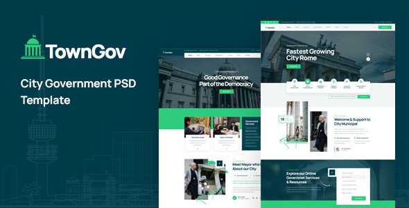 TownGov - City Government PSD Template TFx