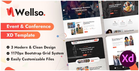 Wellso - Event amp Conference XD Template TFx