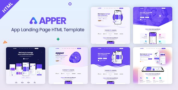 APPER - App Landing Page HTML Template TFx
