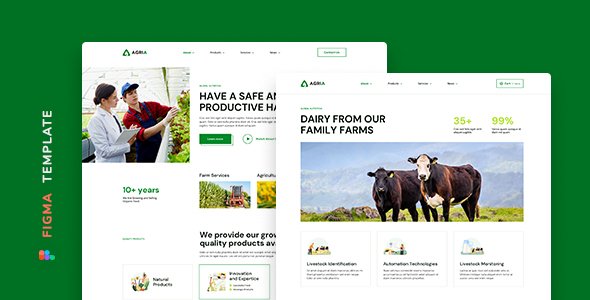 Agria  Agriculture Template for Figma TFx