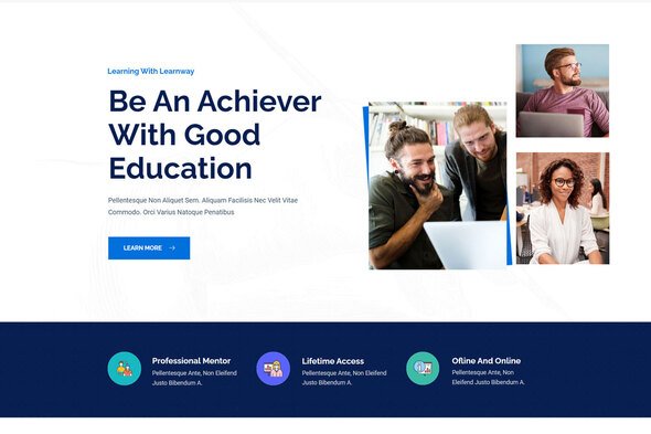 Learnway - Professional Online Education Courses Elementor Template Kit TFx