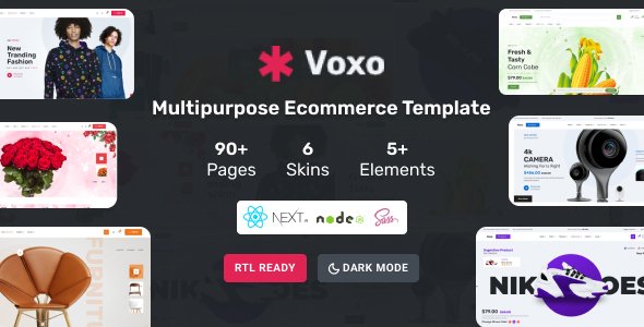 Voxo - React Ecommerce Template with Redux Toolkit  React Hooks Next JS amp REST API TFx