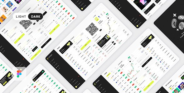 InCrypto  Cryptocurrencies Dashboard Template for Figma TFx