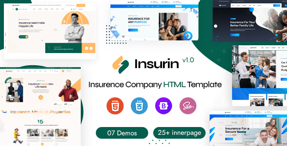 Insurin - Insurance Company HTML Template TFx