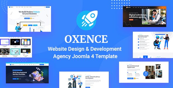 Oxence - Web Design Agency Joomla 4 Template TFx