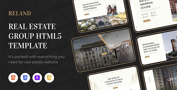 Reland - Real Estate Group HTML Template TFx