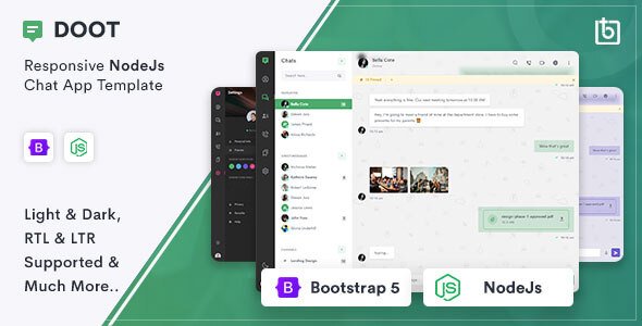 Doot - Nodejs MongoDB Socketio Chat App TFx
