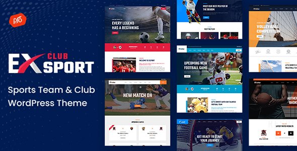 EXSport - Sports Team amp Club WordPress Theme TFx
